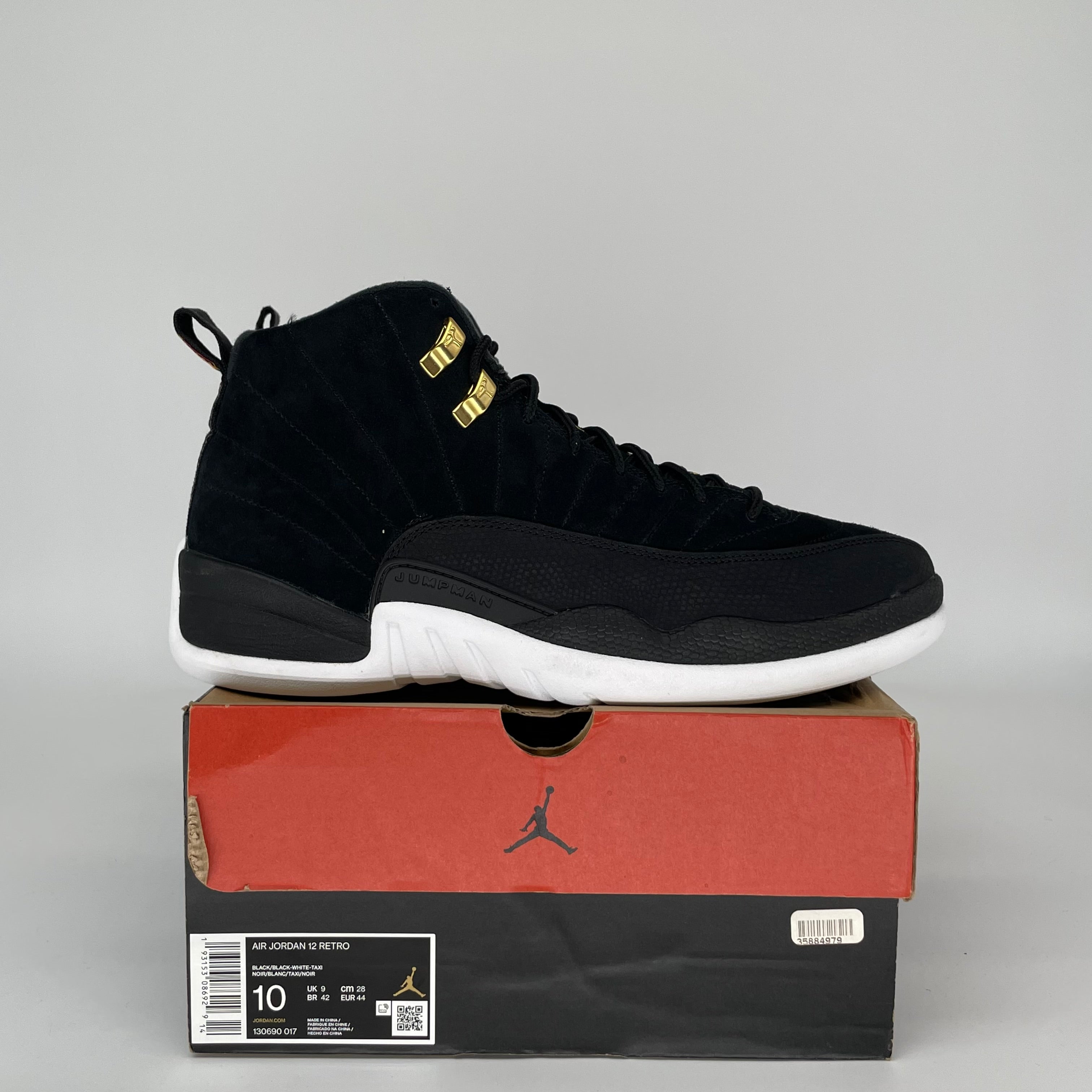 AIR JORDAN 12 REVERSE TAXI SIZE 10 130690-017