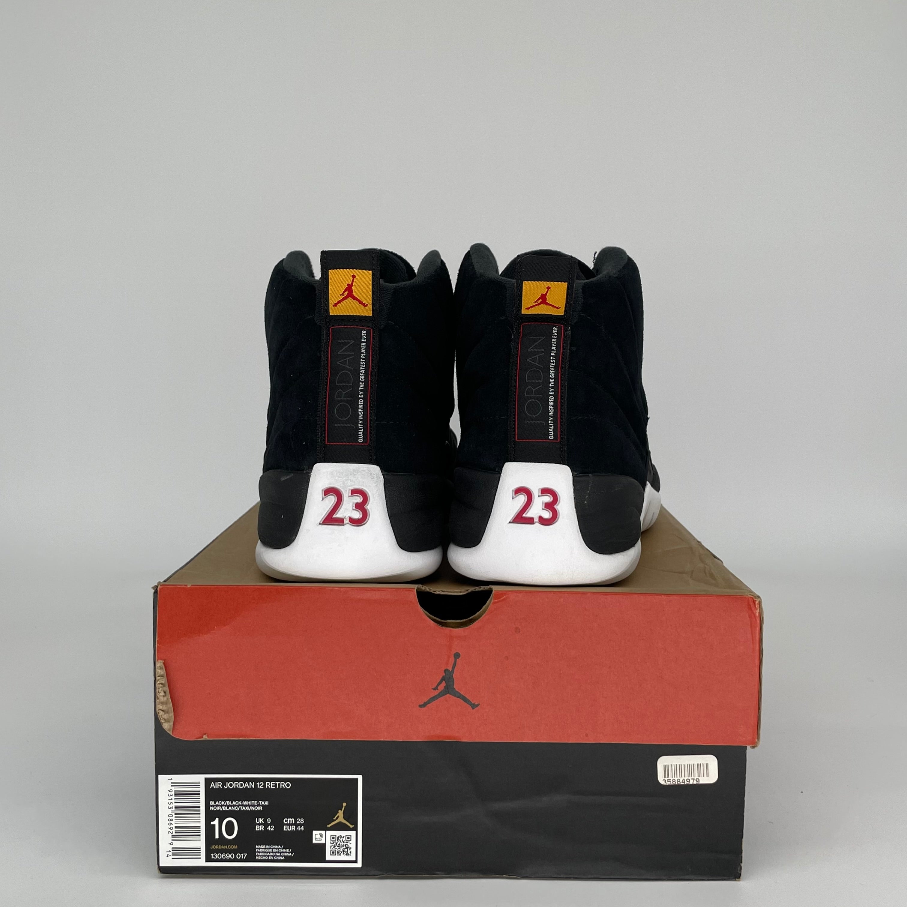 AIR JORDAN 12 REVERSE TAXI SIZE 10 130690-017