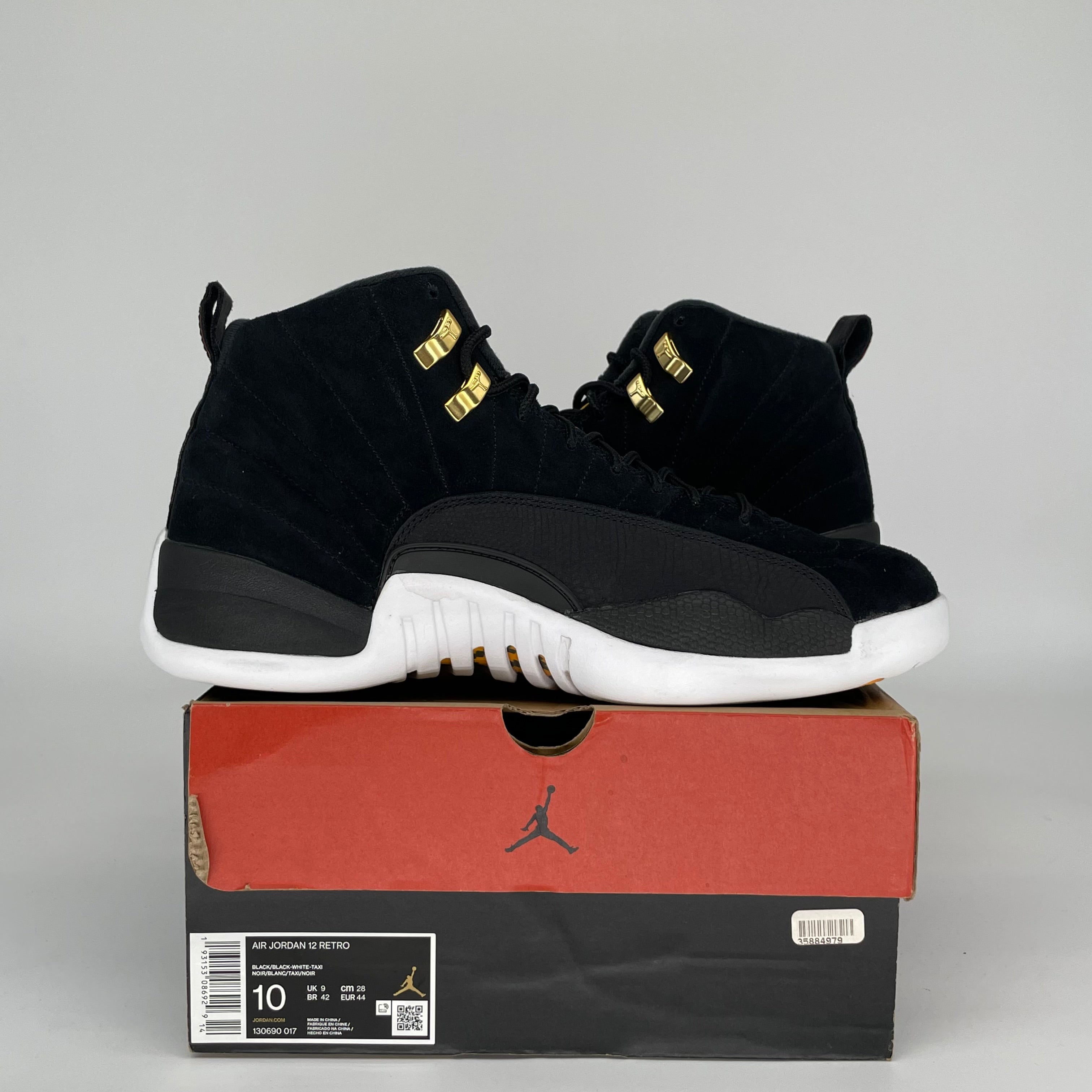 AIR JORDAN 12 REVERSE TAXI SIZE 10 130690-017