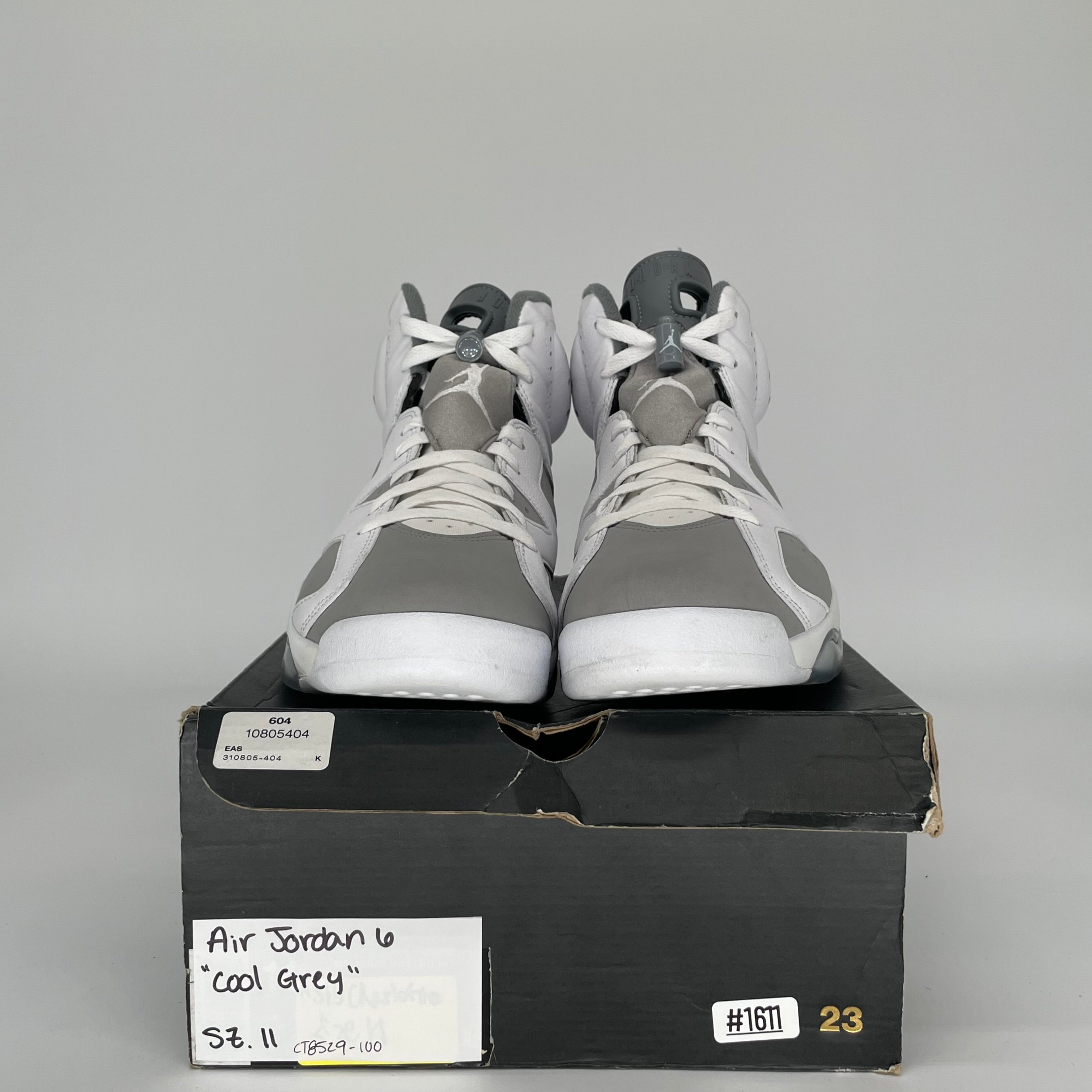 AIR JORDAN 6 COOL GREY SIZE 11 CT8529-100