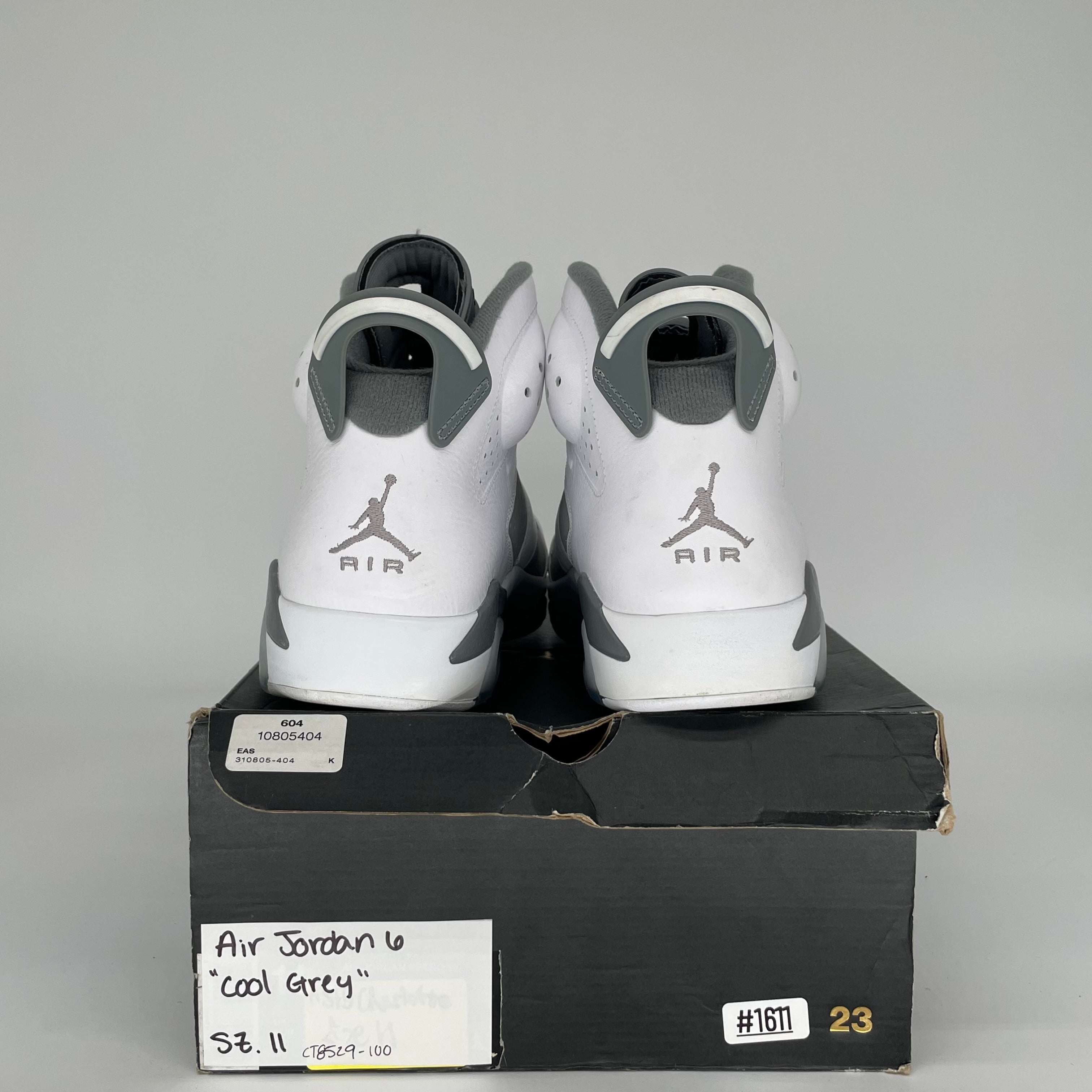 AIR JORDAN 6 COOL GREY SIZE 11 CT8529-100