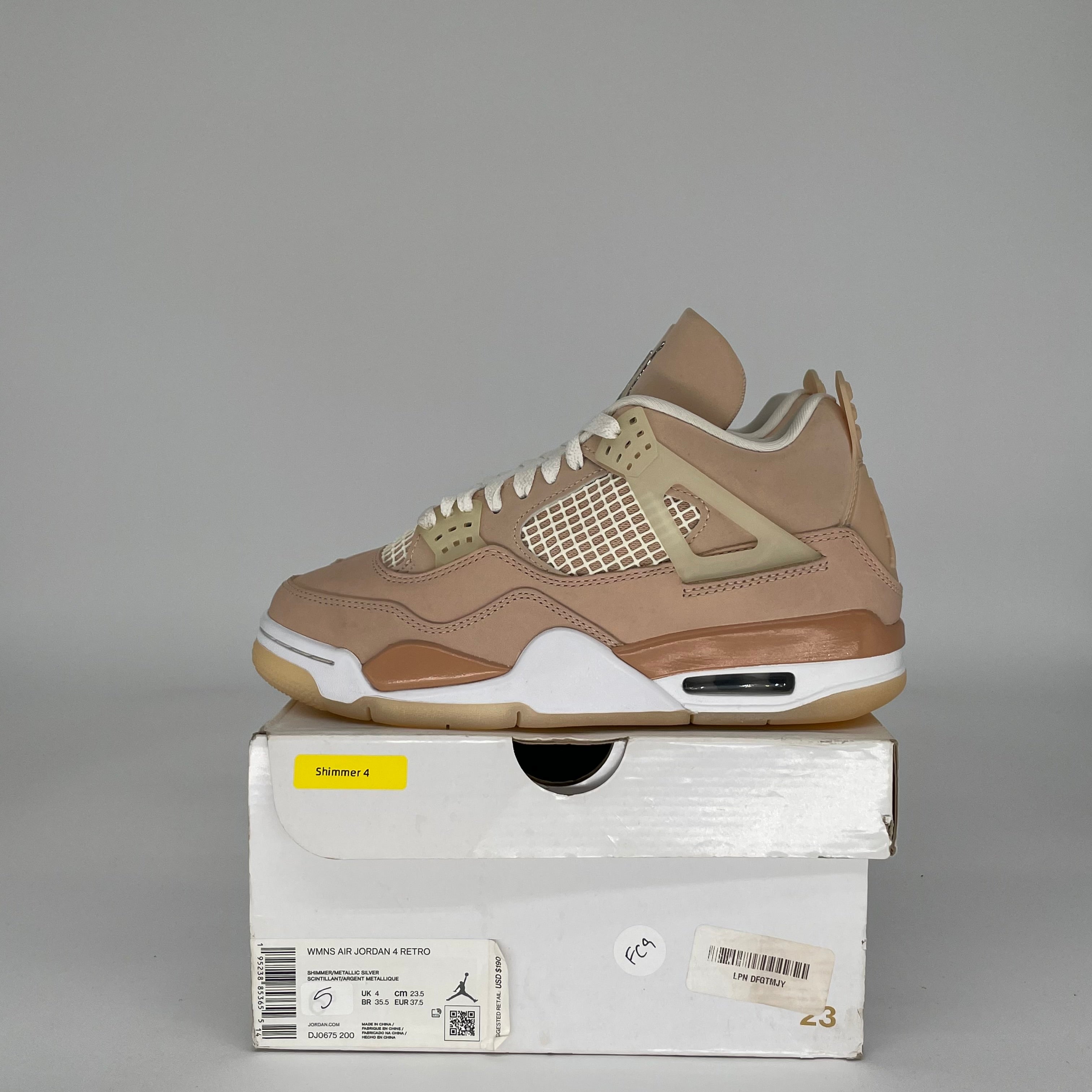 AIR JORDAN 4 SHIMMER W SIZE 5/6.5W DJ0675-200