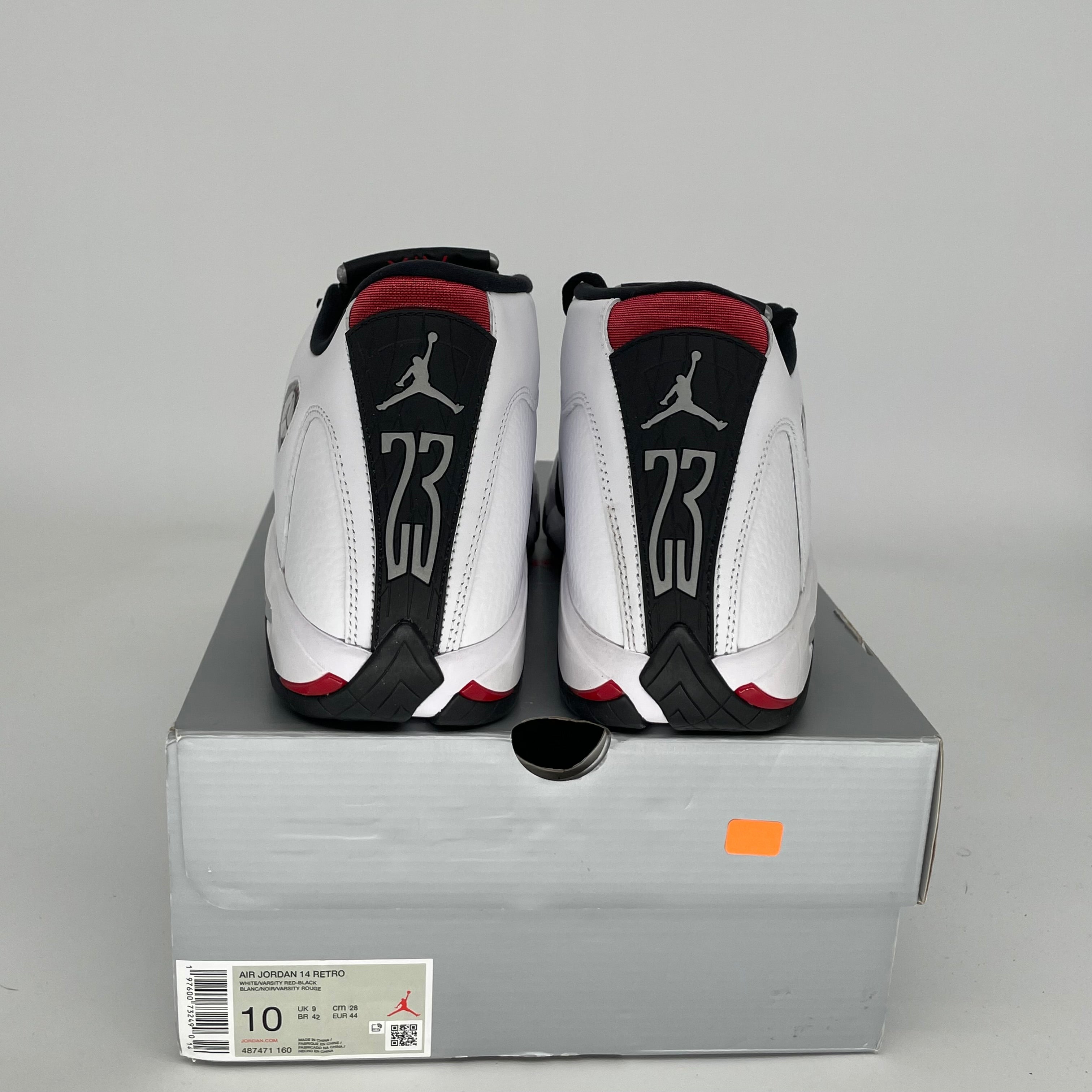 AIR JORDAN 14 BLACK TOE SIZE 10 487471-160