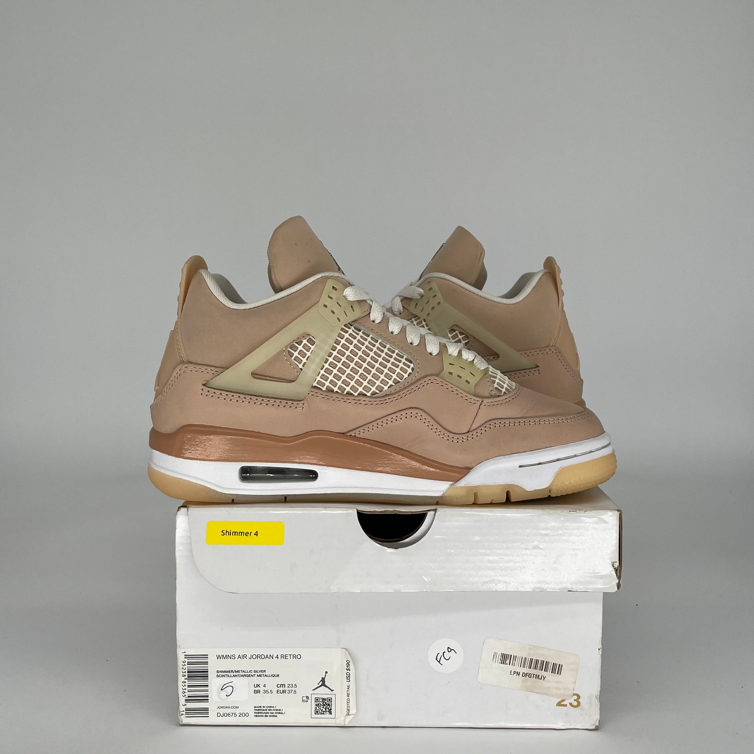 AIR JORDAN 4 SHIMMER W SIZE 5/6.5W DJ0675-200