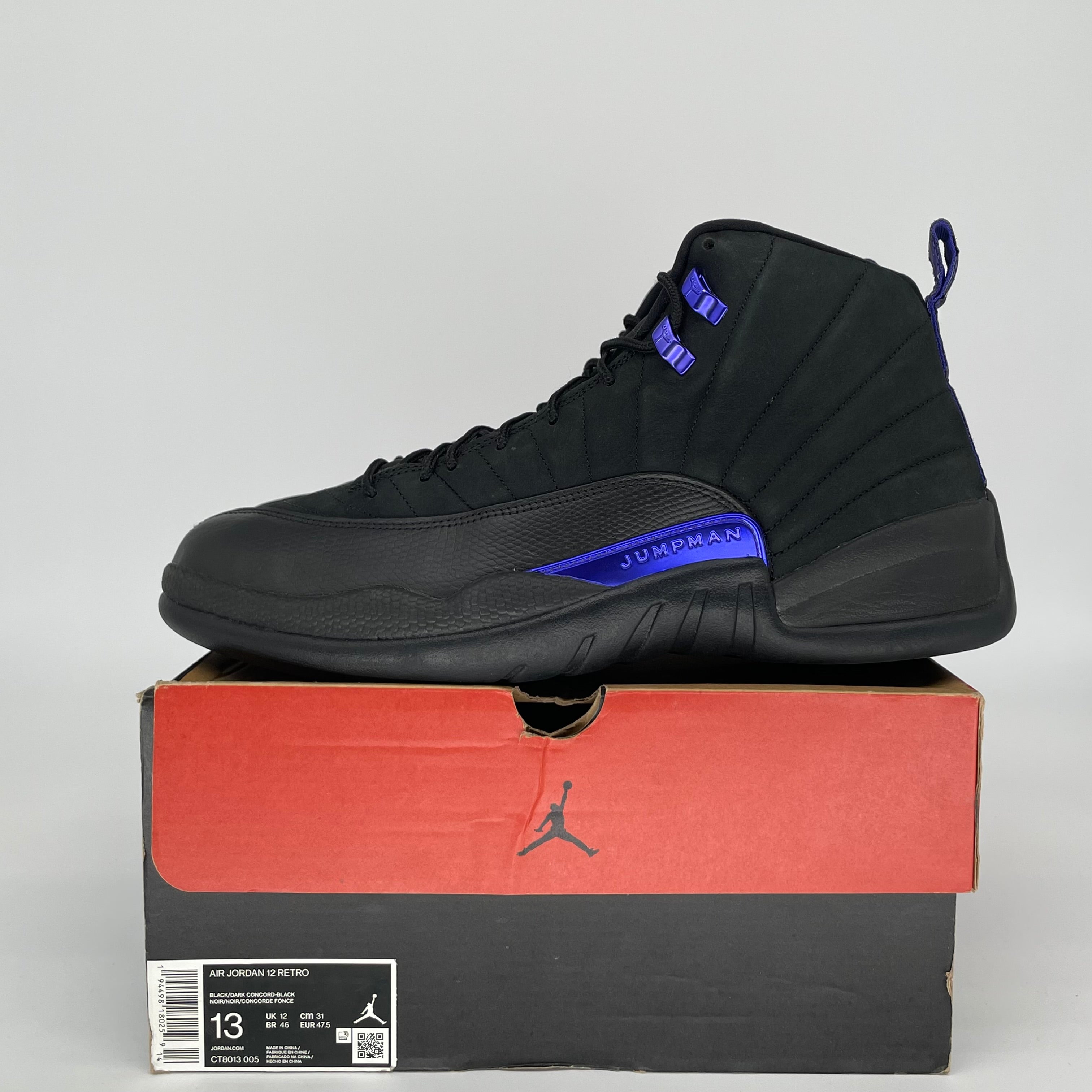 AIR JORDAN 12 DARK CONCORD SIZE 13 CT8013-005