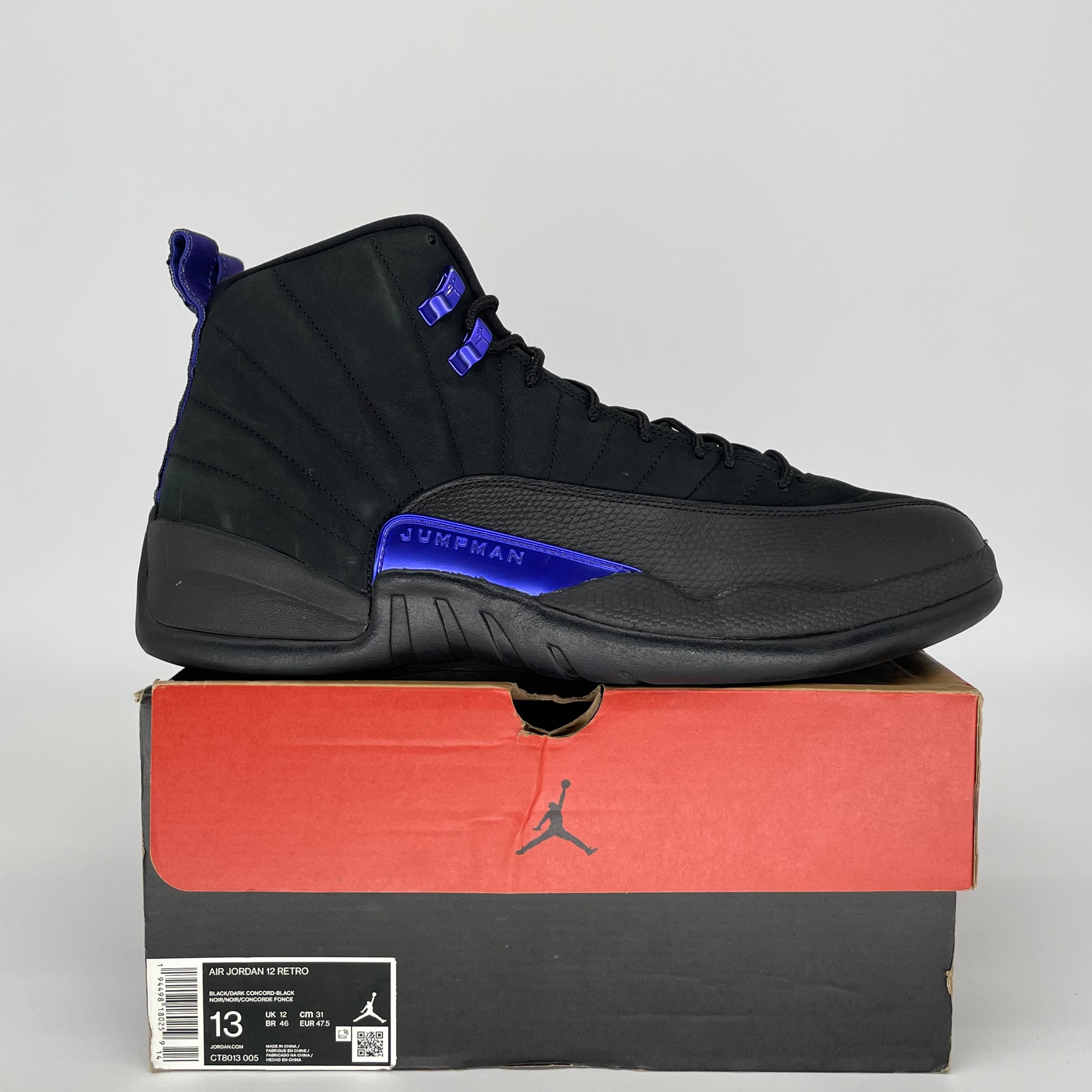 AIR JORDAN 12 DARK CONCORD SIZE 13 CT8013-005