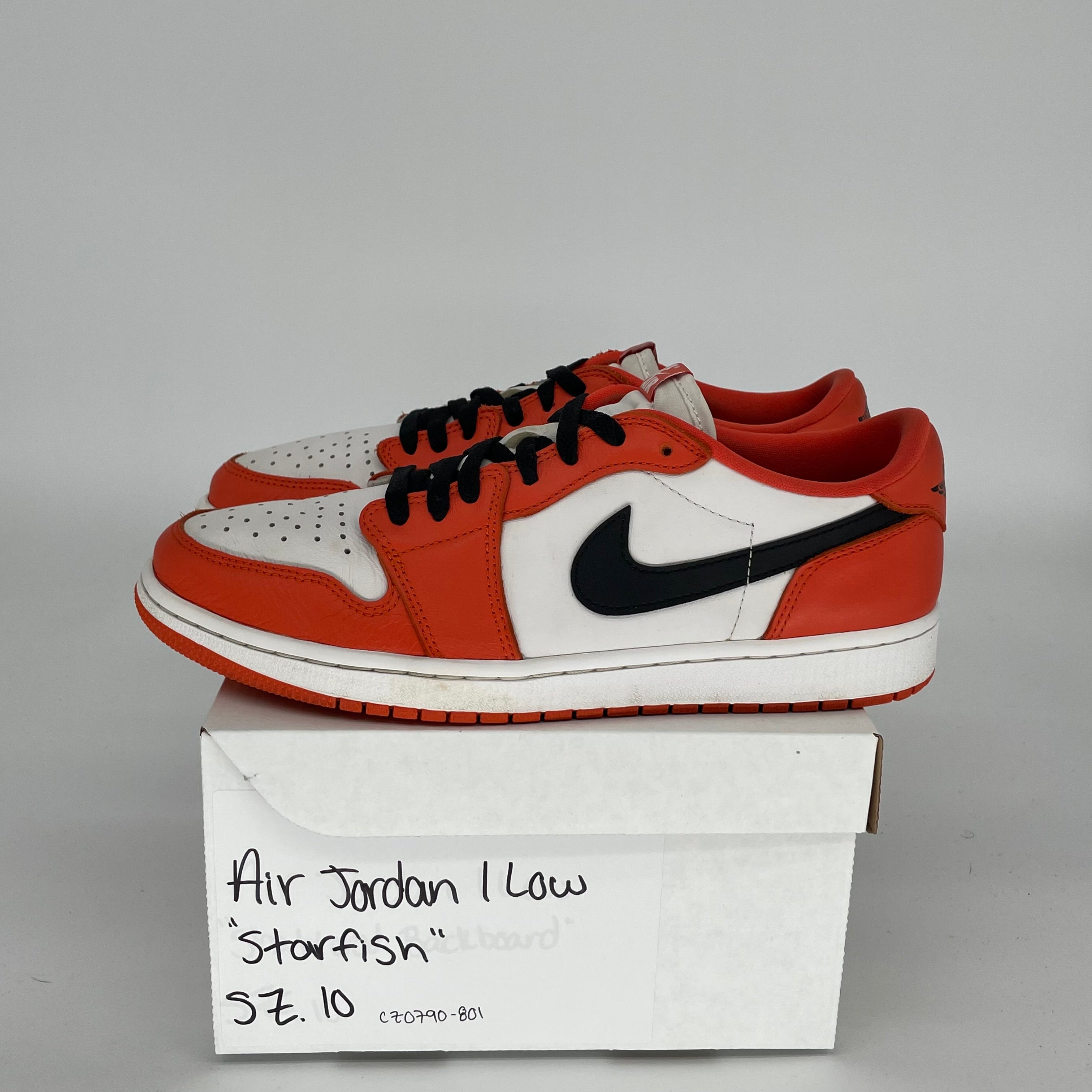 AIR JORDAN 1 LOW STARFISH SIZE 10 CZ0790-801