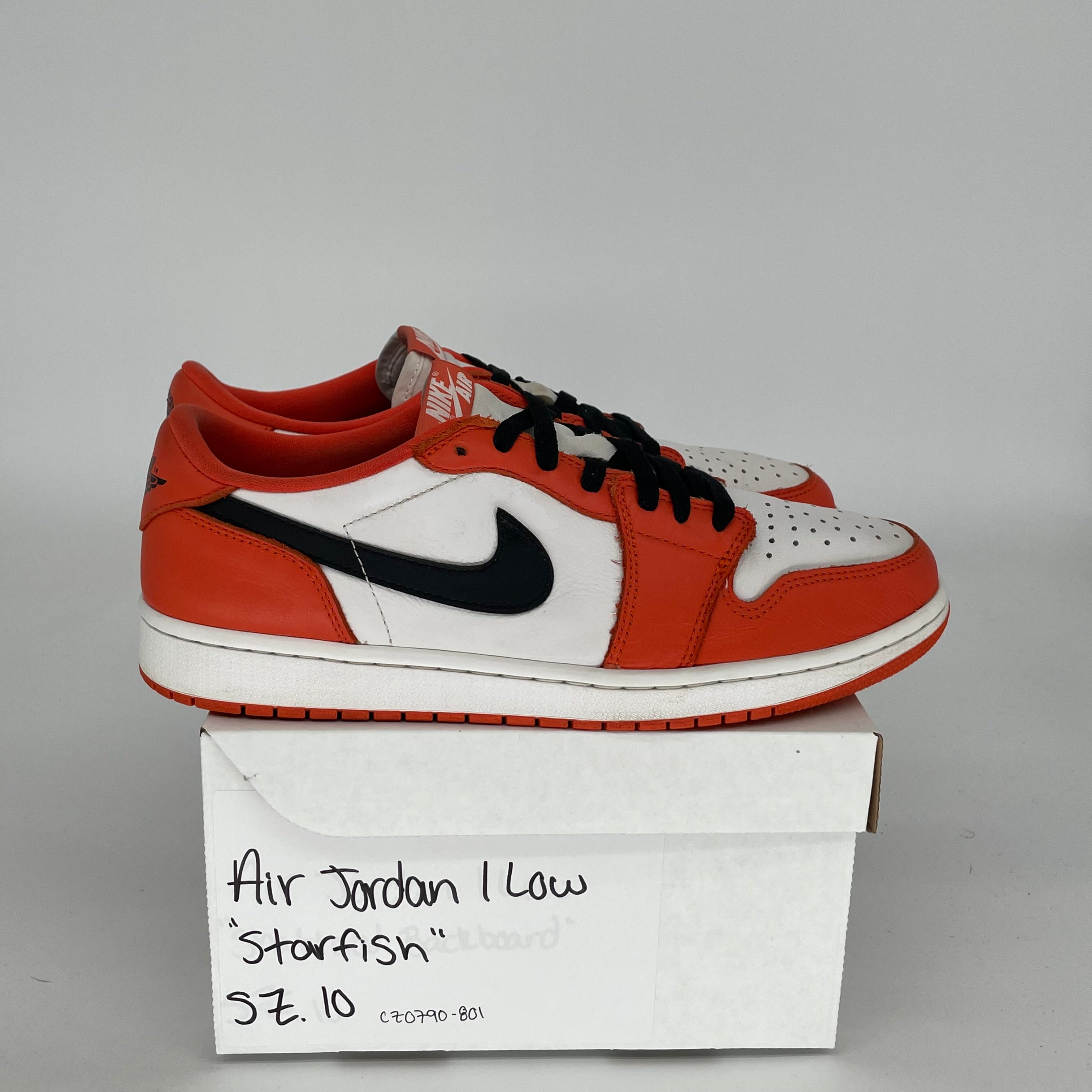 AIR JORDAN 1 LOW STARFISH SIZE 10 CZ0790-801