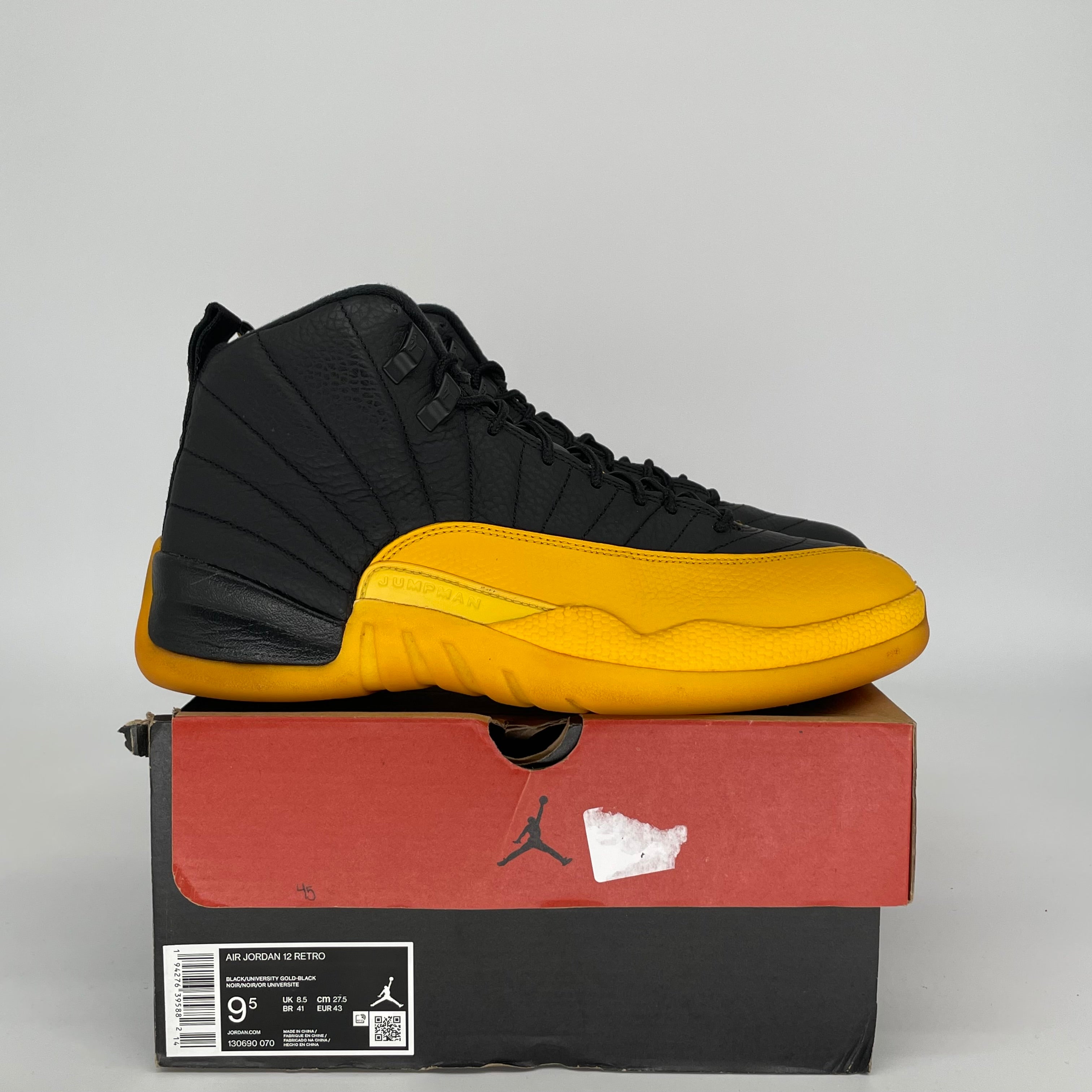 AIR JORDAN 12 UNIVERSITY GOLD SIZE 9.5 130690-070