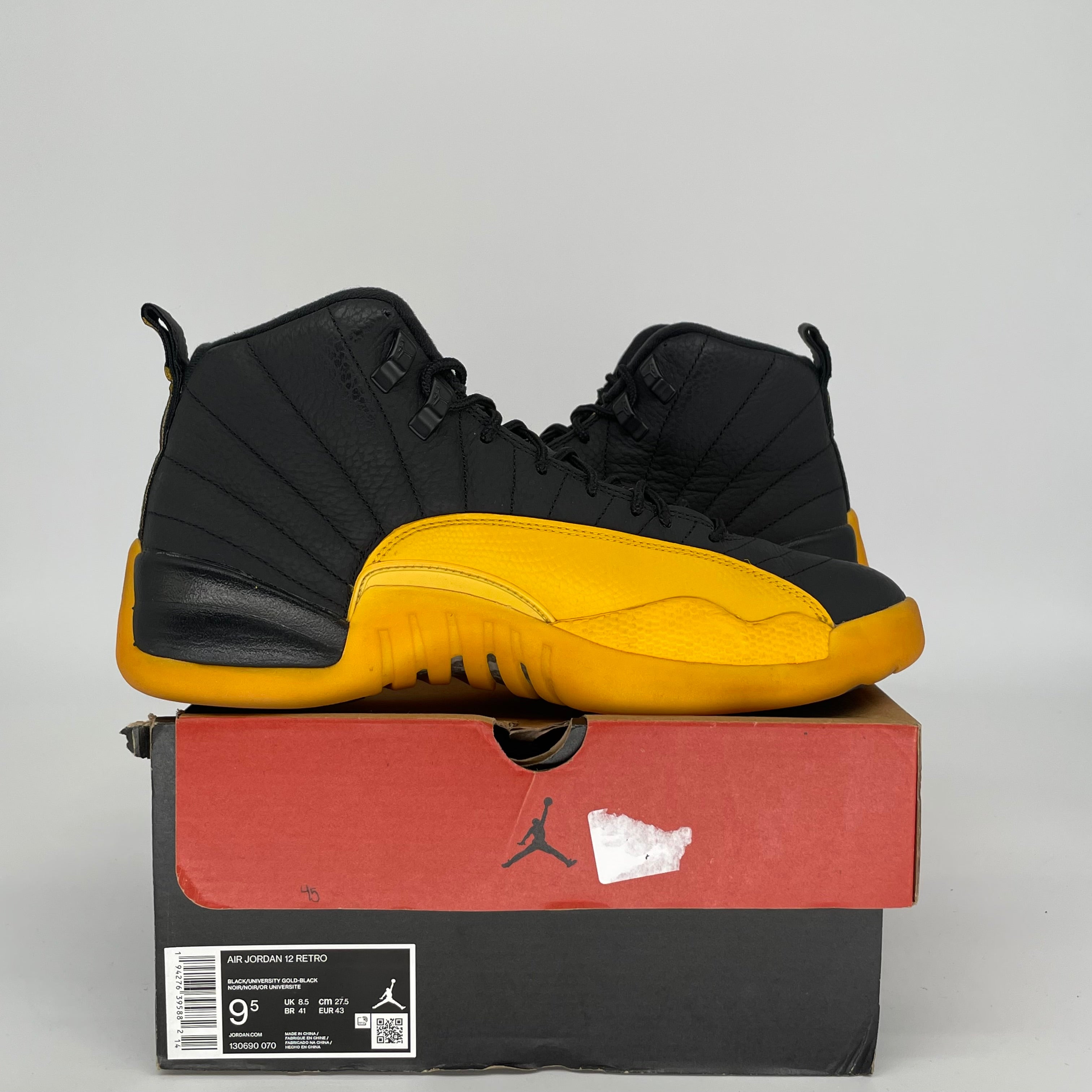 AIR JORDAN 12 UNIVERSITY GOLD SIZE 9.5 130690-070