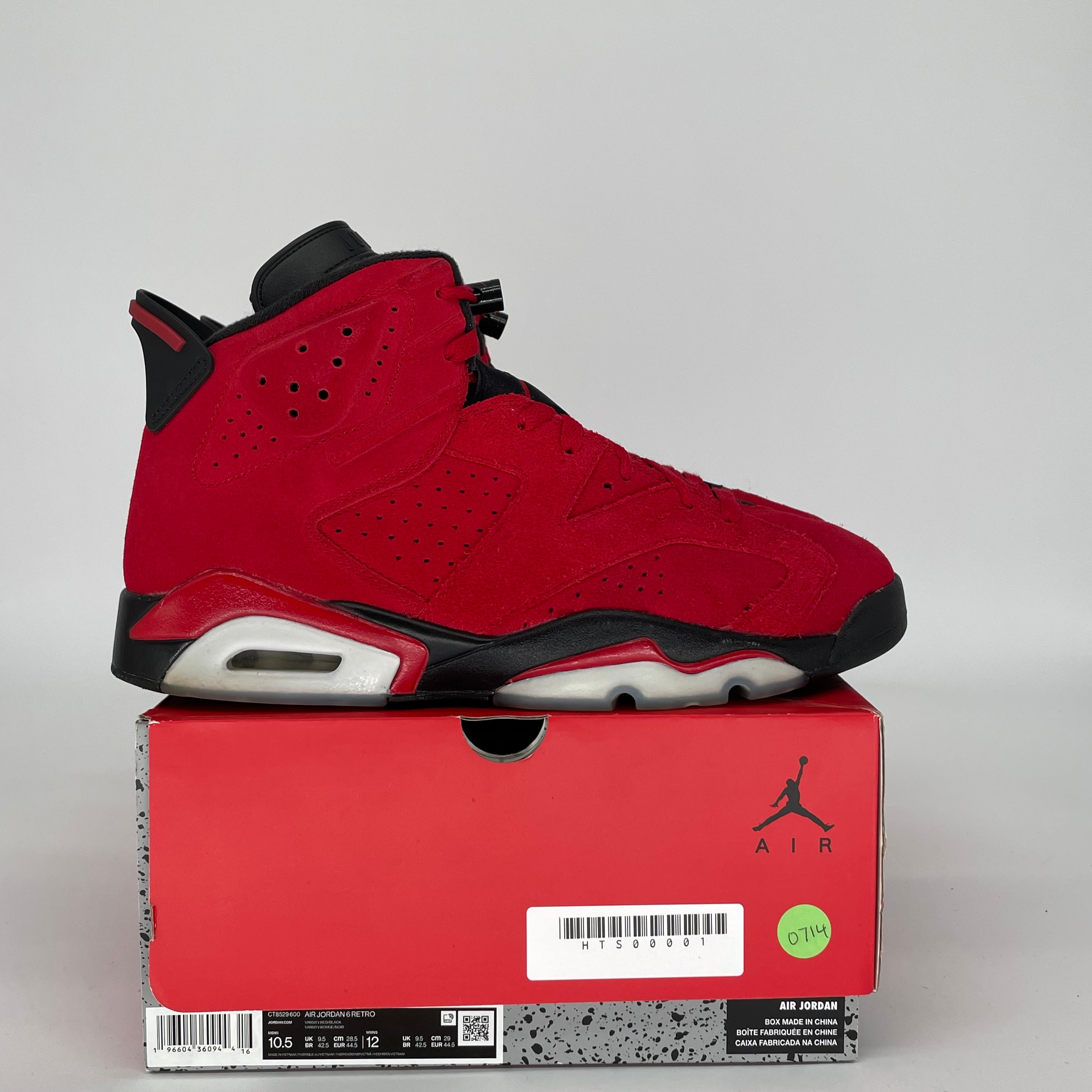 AIR JORDAN 6 TORO BRAVO SIZE 10.5 CT8529-600