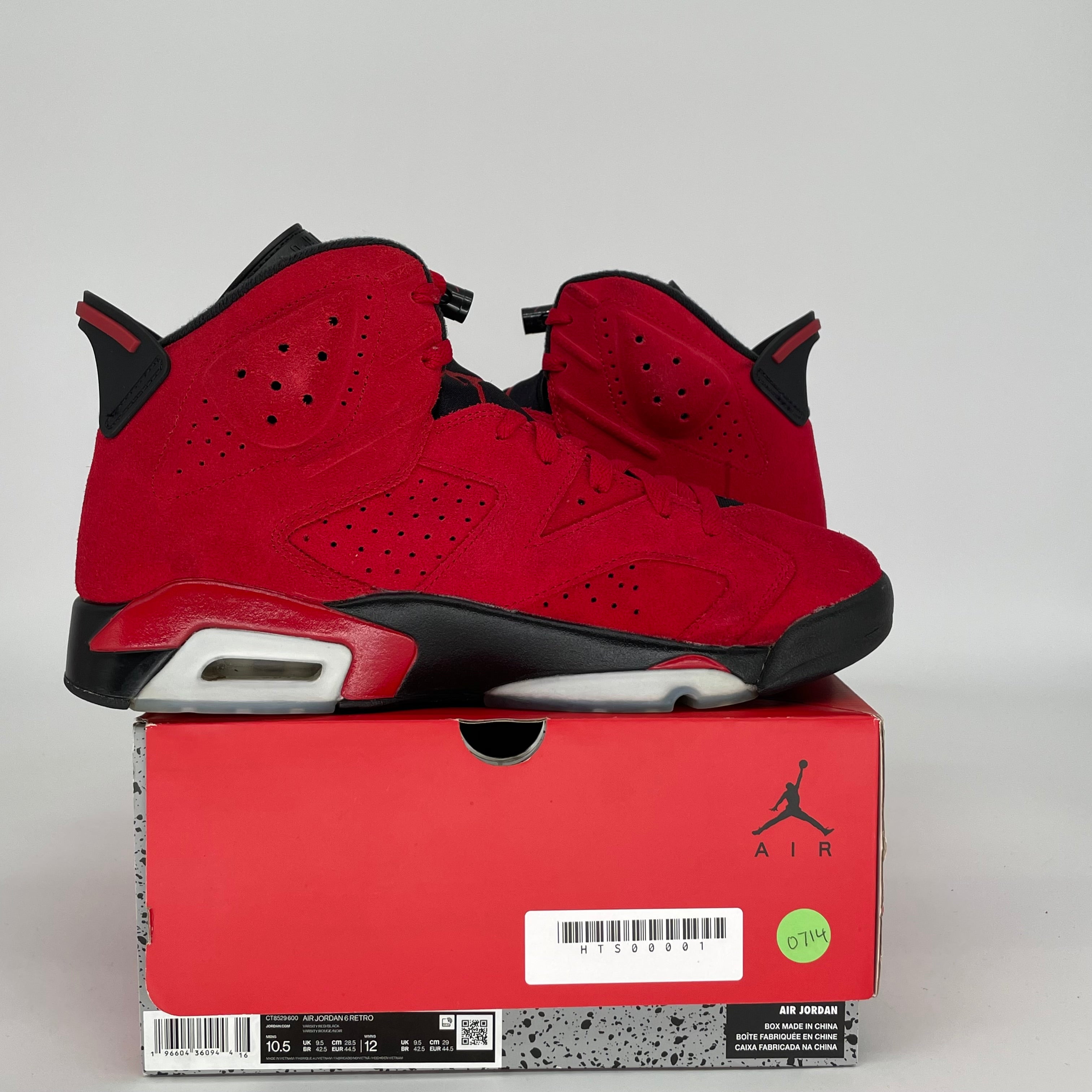 AIR JORDAN 6 TORO BRAVO SIZE 10.5 CT8529-600